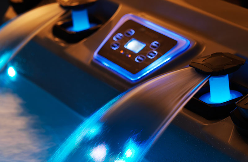 Starlight lighting package on a Vector 21 Hot Tub