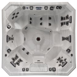 overhead image of the V94L hot tub
