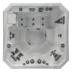 overhead image of the V77L hot tub