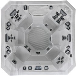 overhead image of the V84 hot tub